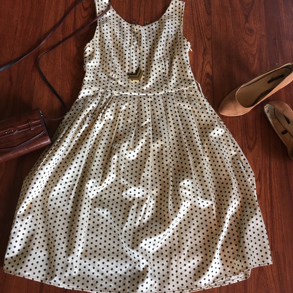 Knee length white semi-formal dress